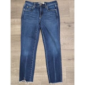 AMO Denim Jeans Women's‎ Stix Crop Mojave Raw Hem Size 28"